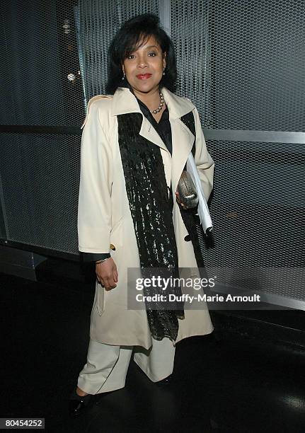Actress Phylicia Rashad attends a benefit concert of the musical "Mama, I Want to Sing" as the Amas Musical Theatre Honors Phylicia Rashad at New...
