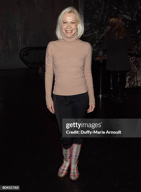 Olympic figure skating champion Oksana Baiul attends a benefit concert of the musical "Mama, I Want to Sing" as the Amas Musical Theatre Honors...