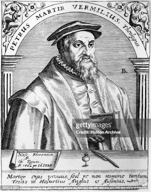 Italian theologian Pietro Martire Vermigli , circa 1560.