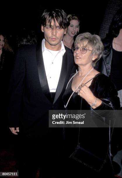 Johnny Depp and mother Betty Sue Palmer