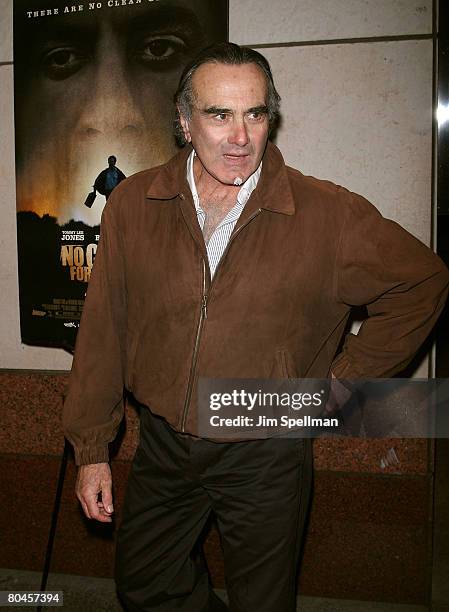 Actor Dan Ahdeya arrives at the "No Country For Old Men" premiere at the Walter Reade Theater at Lincoln Center on November 7, 2007 in New York City.