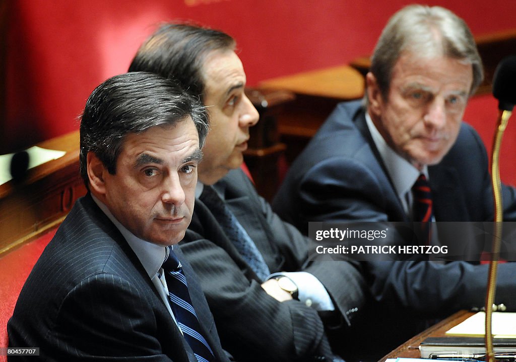French Prime minister Francois Fillon (L