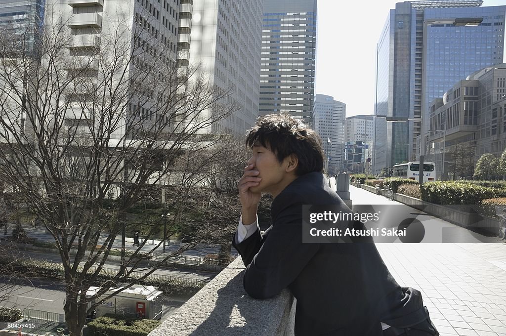 Businessman standing