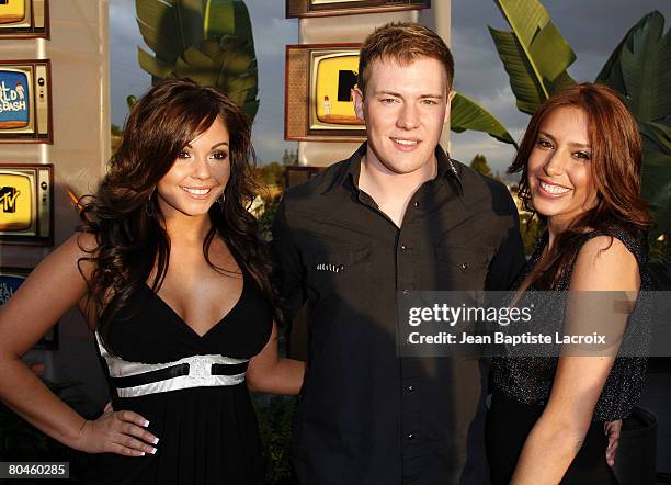 Aneesa Ferreira; Kyle Brandt; Cara Khan Fudemberg of Season 11 Chicago arrive at the Real World Awards Bash at Sunset Plaza House on March 15, 2008...