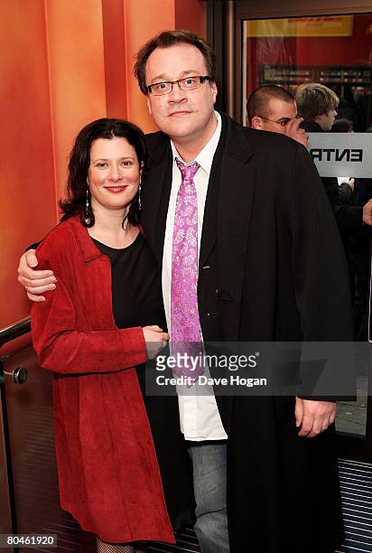 Producer and writer Russell T. Davies arrives at the press launch of 'Dr Who' Series 4 at the Apollo West End on April 1, 2008 in London, England....
