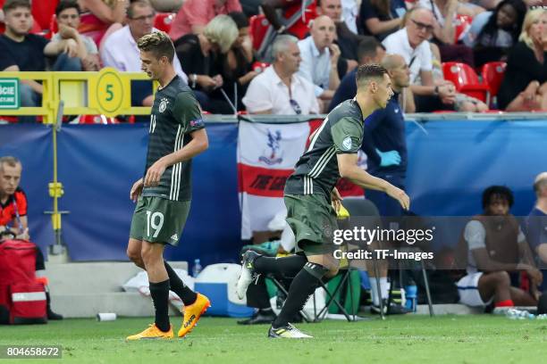 Dominik Kohr of Germany fuer Maximilian Arnold of Germany during the UEFA European Under-21 Championship Semi Final match between England and Germany...