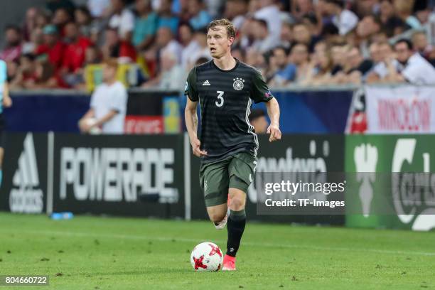 Yannick Gerhardt of Germany in action during the UEFA European Under-21 Championship Semi Final match between England and Germany at Tychy Stadium on...