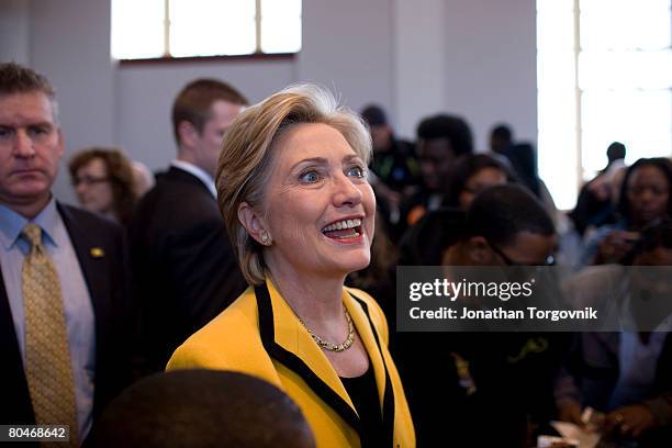 Democratic presidential hopeful Sen. Hillary Clinton campaigning in South Carolina, and speaks at a "Solutions for America: Expanding Access to...