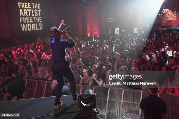 Alicia Keys performs at Bacardi X The Dean Collection Present: No Commission on June 30, 2017 in Berlin, Germany.