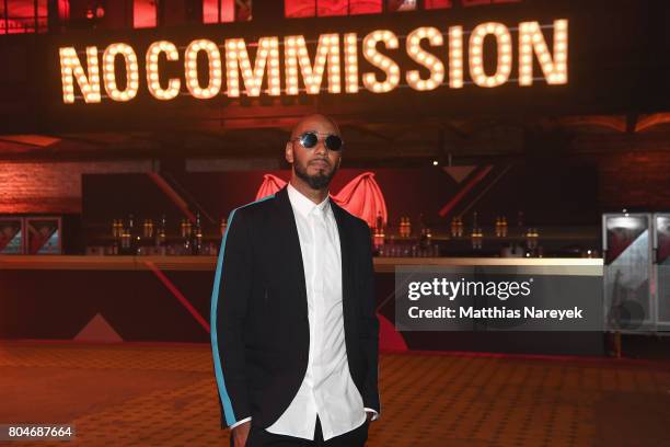 Swizz Beatz poses at Bacardi X The Dean Collection Present: No Commission on June 30, 2017 in Berlin, Germany.