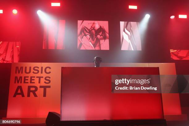 Honey Dijon performs at Bacardi X The Dean Collection Present: No Commission on June 30, 2017 in Berlin, Germany.