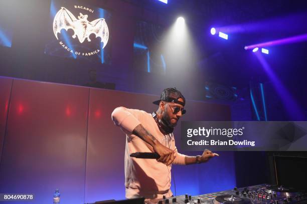 Swizz Beatz performs at Bacardi X The Dean Collection Present: No Commission on June 30, 2017 in Berlin, Germany.