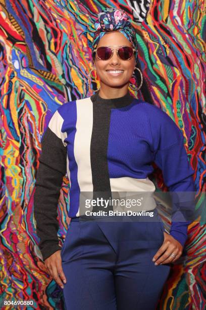 Alicia Keys attends Bacardi X The Dean Collection Present: No Commission on June 30, 2017 in Berlin, Germany.