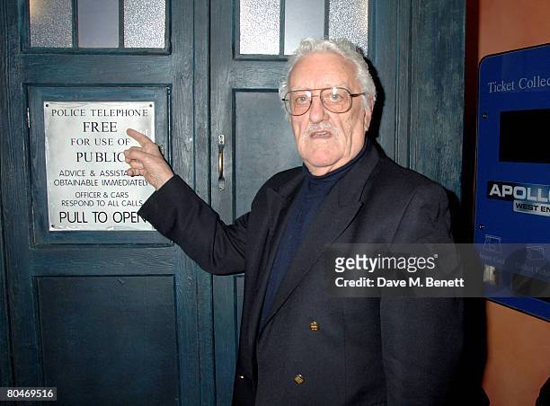 Actor Bernard Cribbins arrives at the press launch of 'Dr Who' series 4 at the Apollo West End April 1, 2008 in London, England. The first episode of...