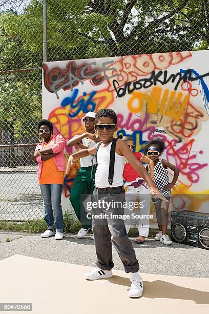 cool kids - breakdancing stock pictures, royalty-free photos & images