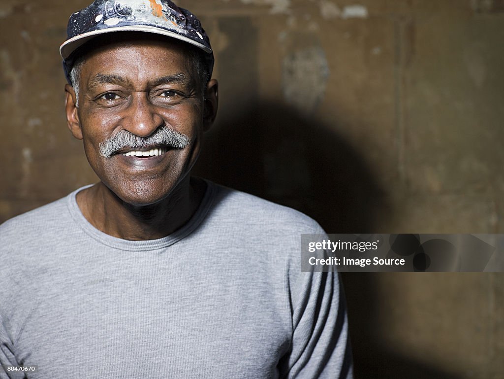 Smiling senior man