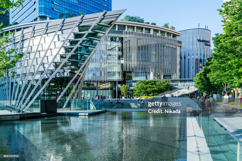 Stedelijk landschap in Osaka, Japan