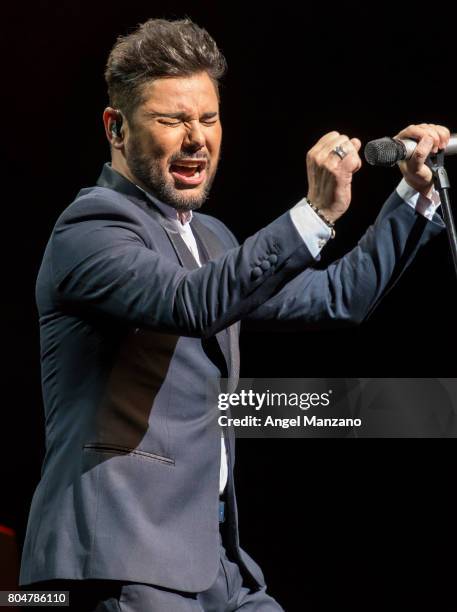 Miguel Poveda performs in concert Flamenco Diverso Festival at Teatro Coliseum on June 29, 2017 in Madrid, Spain.