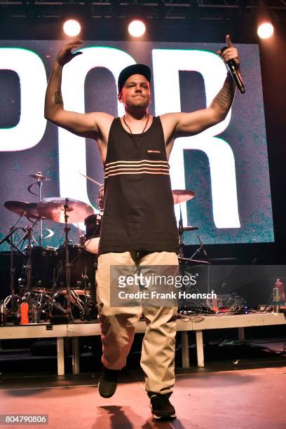 Puerto Rican rapper Residente performs live on stage during a concert at the Huxleys on June 30, 2017 in Berlin, Germany.