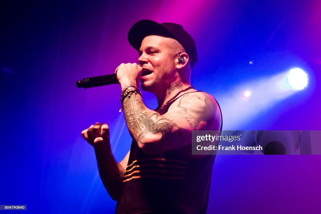 Puerto Rican rapper Residente performs live on stage during a concert ...
