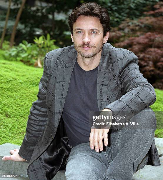 Italian actor Alessio Boni attends the photocall for the TV film "Rebecca La Prima Moglie" at RAI Viale Mazzini on April 2, 2008 in Rome, Italy.