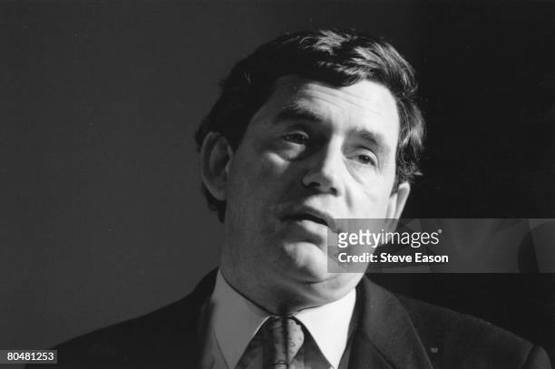 Scottish politician Gordon Brown, the British Labour Party's Shadow Chancellor of the Exchequer, 24th April 1996.
