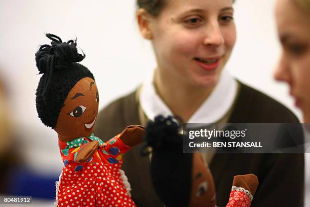 Norland students learn puppet entertainment during a practical lesson at Norland College, in Bath, south west England, on March 13, 2008....