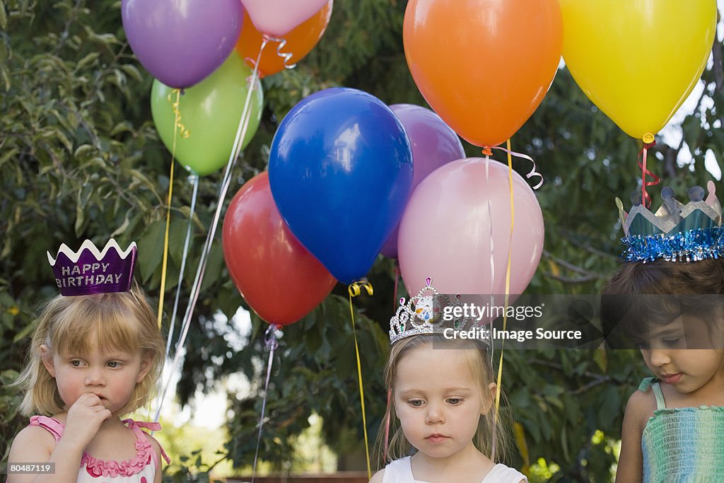 Girls with balloons