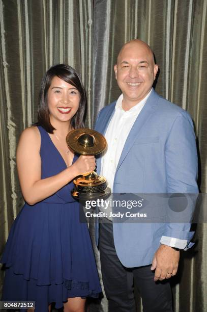 Christina Wong and Cliff Stephenson attend the 43rd Annual Saturn Awards at The Castaway on June 28, 2017 in Burbank, California.