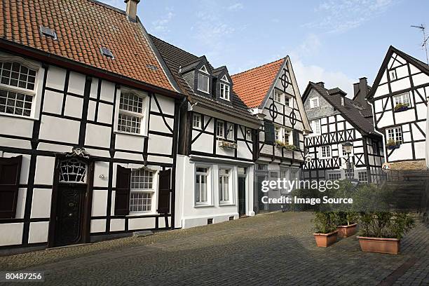 rua no werden - essen germany imagens e fotografias de stock