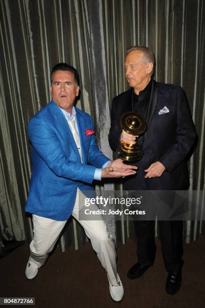 Bruce Campbell and Lee Majors attend the 43rd Annual Saturn Awards at The Castaway on June 28, 2017 in Burbank, California.