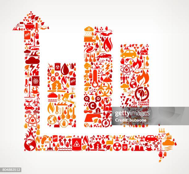 chart global warming climate change vector pattern - forecast chart stock illustrations