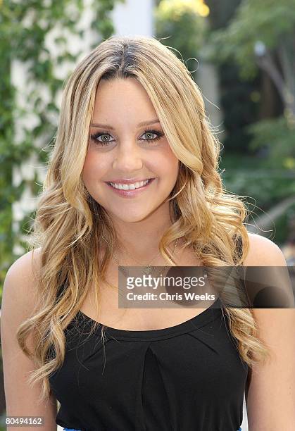 Actress Amanda Bynes attends a party hosted by Seventeen Magazine for the launch of Amanda Bynes "Dear" for Steve & Barry's at the Sunset Marquis on...