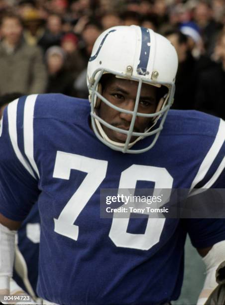 Baltimore Colts defensive end Bubba Smith in 1968.