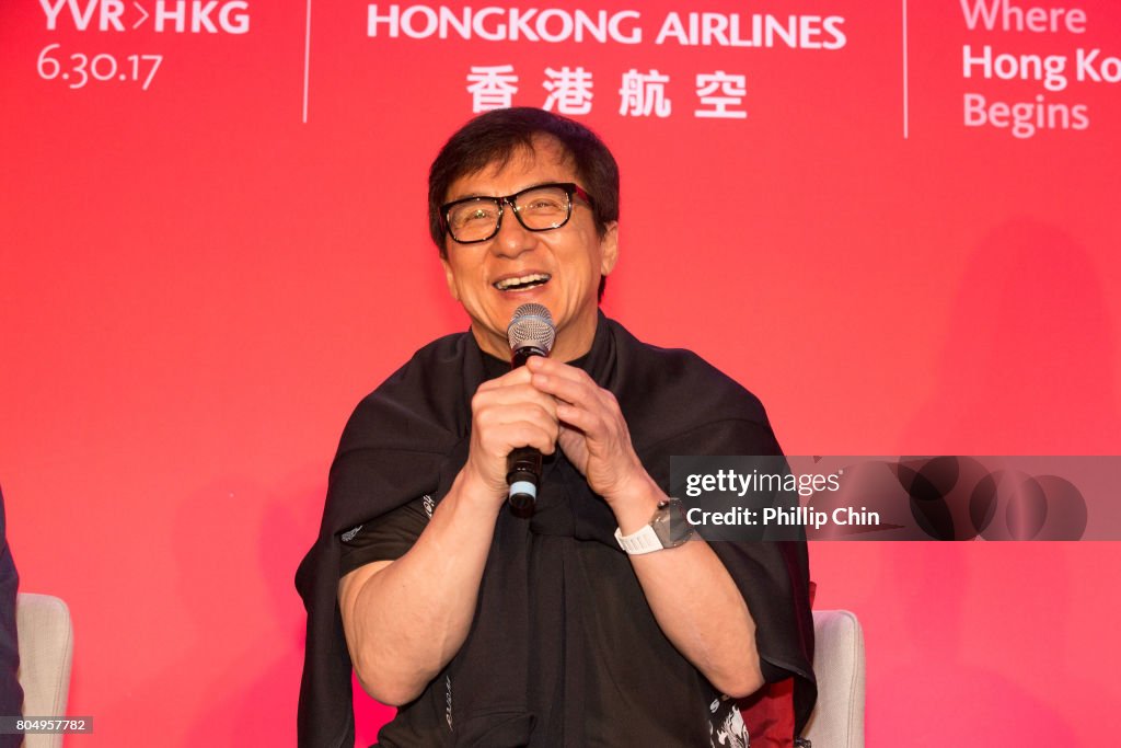 Media Q&A Session With Jackie Chan And Hong Kong Airlines Executives