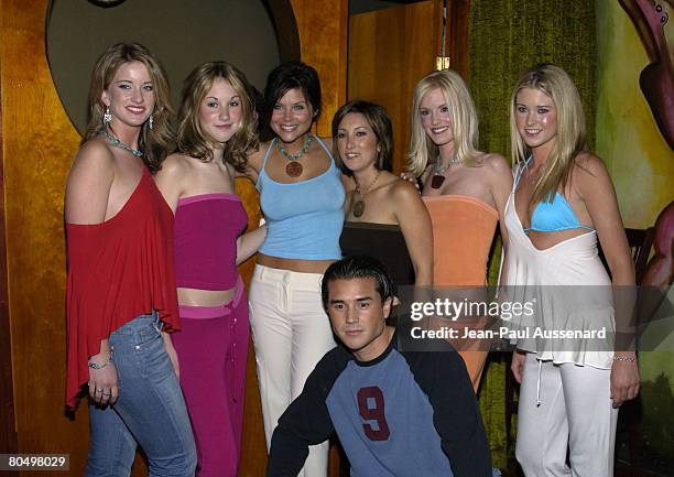 Models, Tiffani Thiessen and Chrissy Azzaro, designer