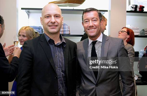 David Mascitelli and Grant Pierce, attend the official launch for the first Faconnable store in Australia on April 3, 2008 in Sydney, Australia.