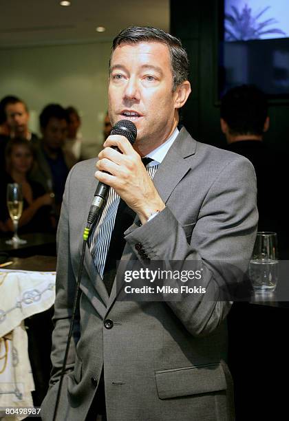 Designer Grant Pierce attends the official launch for the first Faconnable store in Australia on April 3, 2008 in Sydney, Australia.