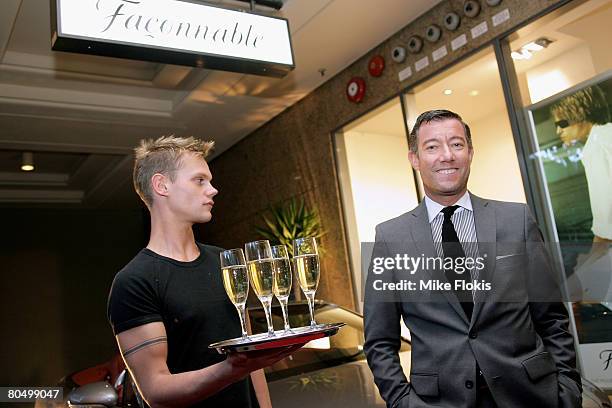 Designer Grant Pierce attends the official launch for the first Faconnable store in Australia on April 3, 2008 in Sydney, Australia.