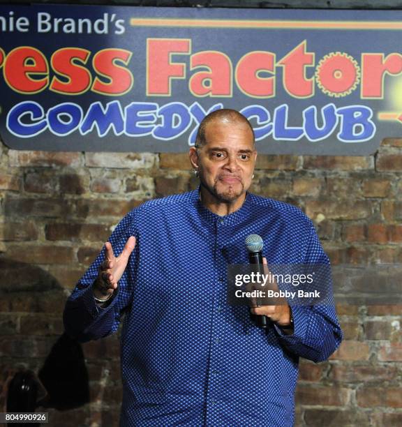 Sinbad performs at the Stress Factory Comedy Club on June 30, 2017 in New Brunswick, New Jersey.