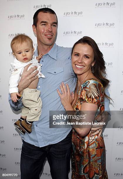 Ryan Sutter and Trista Sutter arrive at A Pea in the Pod Fashion Show and Book Party for the Hot Moms Club on April 2, 2008 at A Pea in the Pod in...