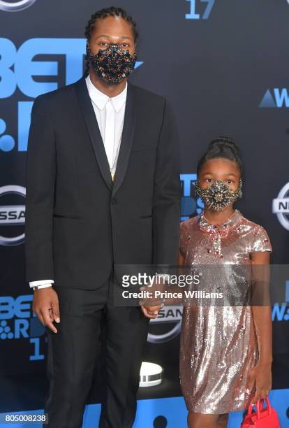 Future and his Daughter Londyn Wilburn attend the 2017 BET Awards at Microsoft Theater on June 25, 2017 in Los Angeles, California.