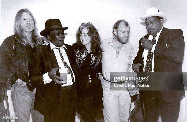 Gregg Allman, John Lee Hooker, Bonnie Raitt, Joe Cocker and Willie Dixon on 6/2/91 in New York, N.Y.