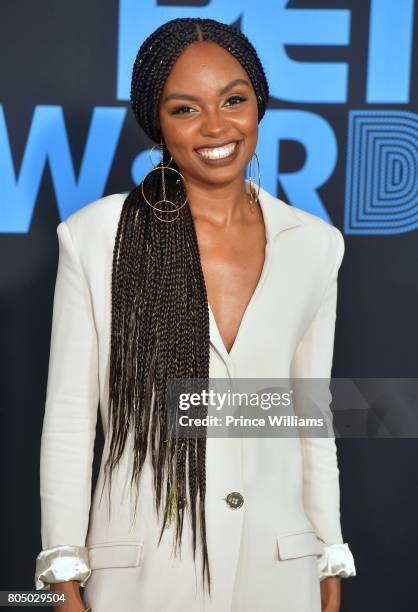 Sierra McClain attends the 2017 BET Awards at Microsoft Theater on June 25, 2017 in Los Angeles, California.