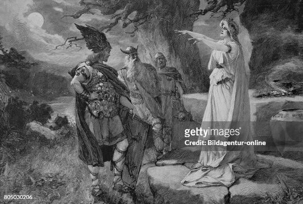 Armin with the seer, fortune-teller, before the battle with Germanicus.
