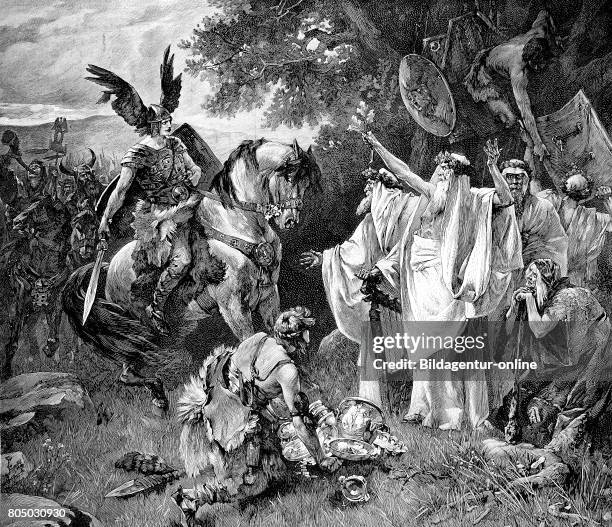 Hermann der Cherusker, Arminius, Hermann, 18/17 BC - AD 19, was a chieftain of the Germanic Cherusci tribe and a former officer in the Roman...