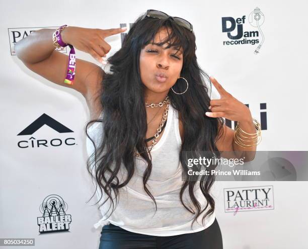 Shanell attends a Def Jam Celebration for 2 Chainz & Vince Staples Presented By Baller Alert on June 24, 2017 in Los Angeles, California.