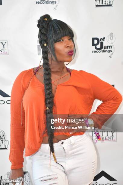 Rapper Princess of The Group Crime Mob attends a Def Jam Celebration for 2 Chainz & Vince Staples Presented By Baller Alert on June 24, 2017 in Los...