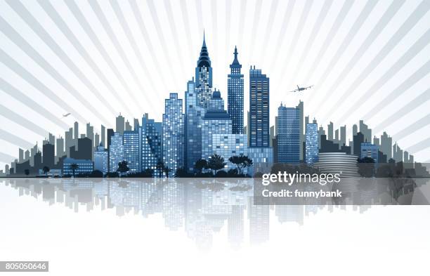 big city - brooklyn stock illustrations