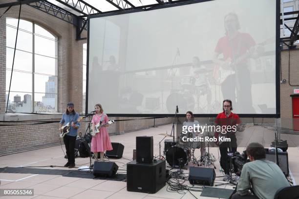 Gary Canino performs with his band, Dark Tea at a sneak preview of Sony Pictures Classics' BRIGSBY BEAR, presented by Rooftop Films, at New Design...